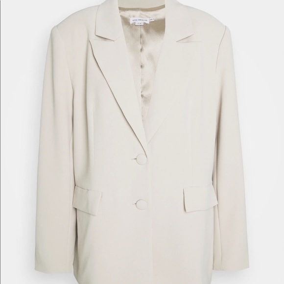 NWT Good American Peyote Boyfriend Oversized Tan Creme Blazer Size S/M - Picture 8 of 16
